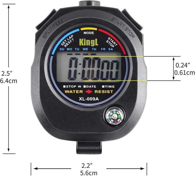 KingL Digital Stopwatch Timer - Interval Timer with Large Display. - Image 5